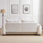 Lamb's Wool 2-Seater Cushion Sofa 90 Comfortable Sofa,w/2 Cushions