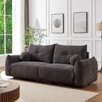 Lamb's Wool 2-Seater Cushion Sofa 90 Comfortable Sofa,w/2 Cushions