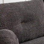 Lamb's Wool 2-Seater Cushion Sofa 90 Comfortable Sofa,w/2 Cushions