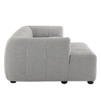 Liana Left-Facing Upholstered Fabric Modular Sofa with Chaise
