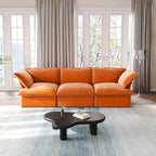 Modular Sectional Sofa Couch, 122.82 Velvet 3 Seater Sofa