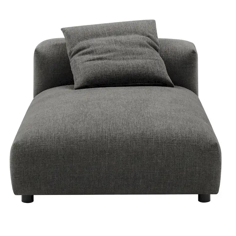 Solace Modular Upholstered Fabric Armless Chaise Lounge