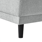 Stylish Indoor Linen Fabric Upholstered Single Leisure Chaise Lounge Chair