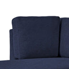 Stylish Indoor Linen Fabric Upholstered Single Leisure Chaise Lounge Chair