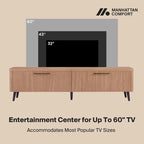 Manhattan Comfort Mid Century Modern Jodie 68.9 Inch TV Stand