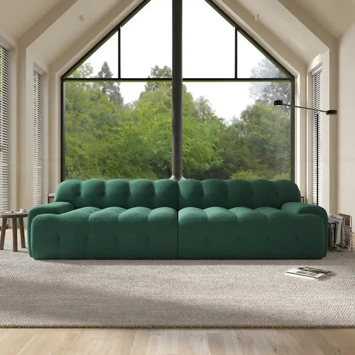 102.4 Cloud Sofa Couch3-seater Upholstered 3D Textile Material Sectional Sofa For Living Room, Apartment
