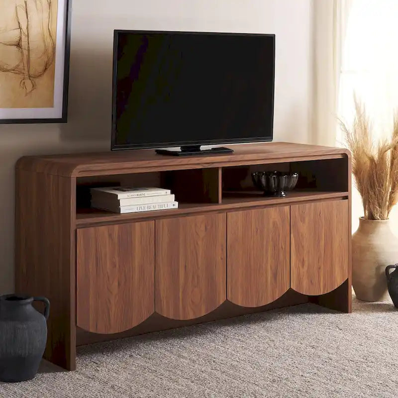  Home Narine 4 Door 2 Shelf Sideboard/Media Stand. - 61Wx18Dx32H