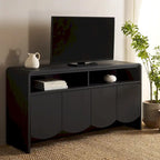 Home Narine 4 Door 2 Shelf Sideboard/Media Stand. - 61Wx18Dx32H