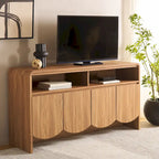 Home Narine 4 Door 2 Shelf Sideboard/Media Stand. - 61Wx18Dx32H
