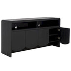 Home Narine 4 Door 2 Shelf Sideboard/Media Stand. - 61Wx18Dx32H