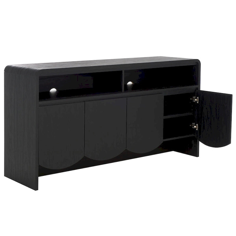 Home Narine 4 Door 2 Shelf Sideboard/Media Stand. - 61Wx18Dx32H